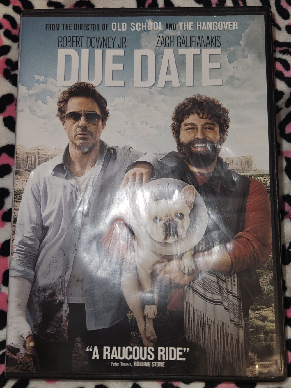 Warner Bros. Due Date DVD Cover Art - White, Tan, Blue